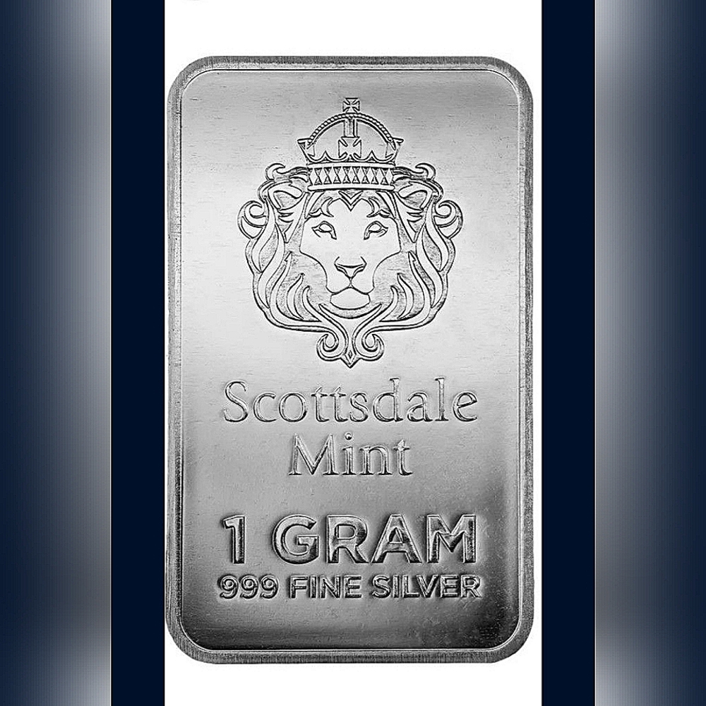 3g Scottsdale Silver Bar Prepper Silver .999 Fine Investment Silver